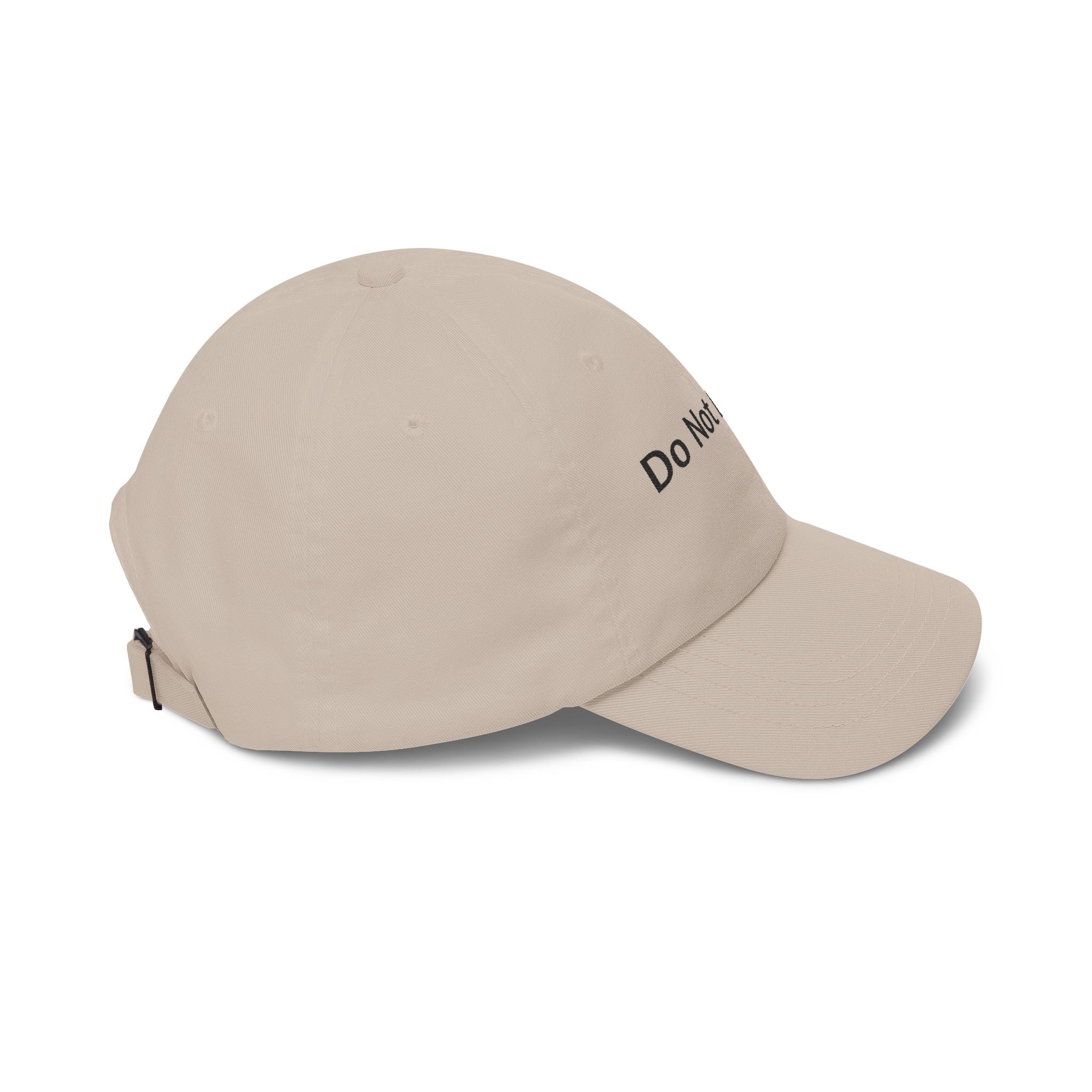 Do Not Disturb Dad Cap — Embroidered White Baseball Hat