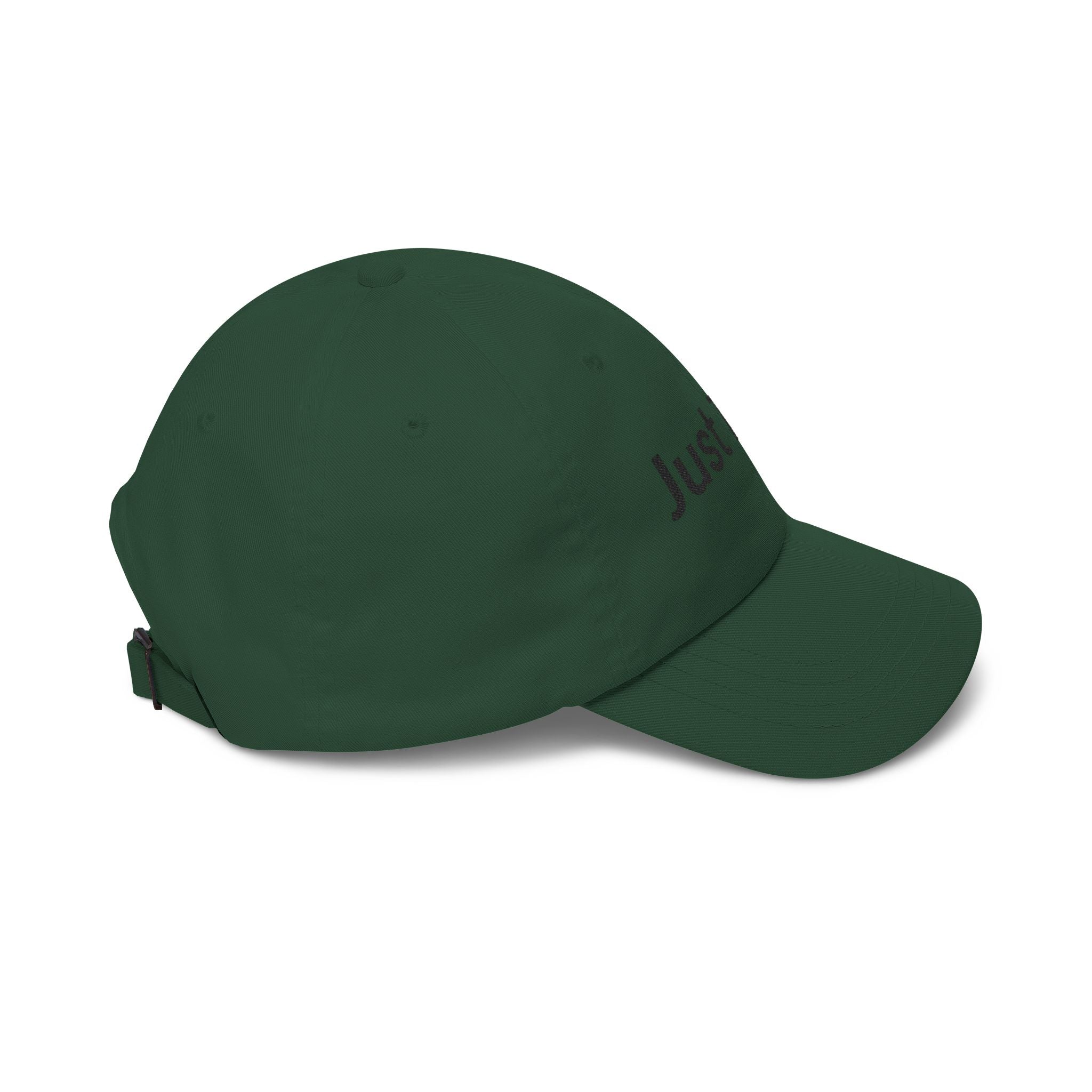 Just Tired Cap — Minimal Embroidered Casual Baseball Hat for Everyday Wear