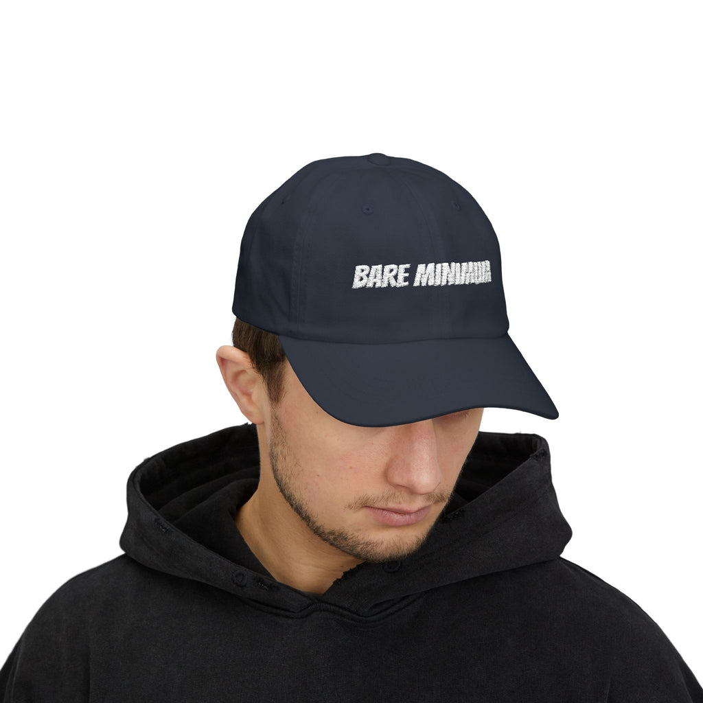 'Bare Minimum' Classic Dad Cap — Minimalist Embroidered Baseball Hat