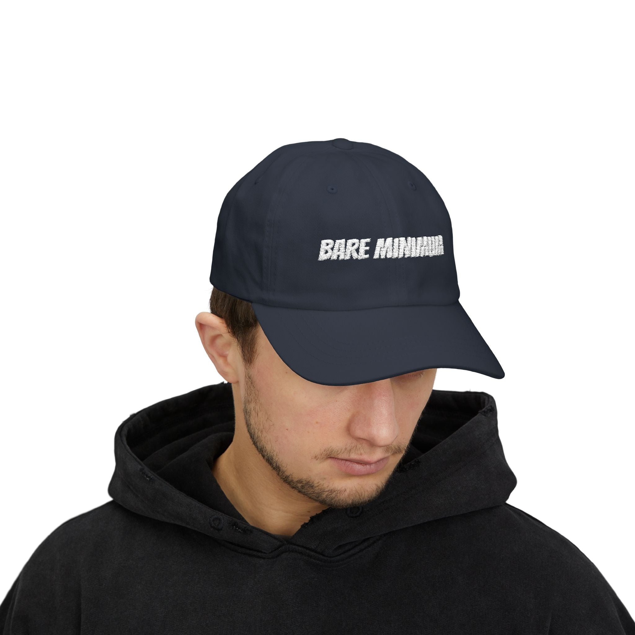 'Bare Minimum' Classic Dad Cap — Minimalist Embroidered Baseball Hat