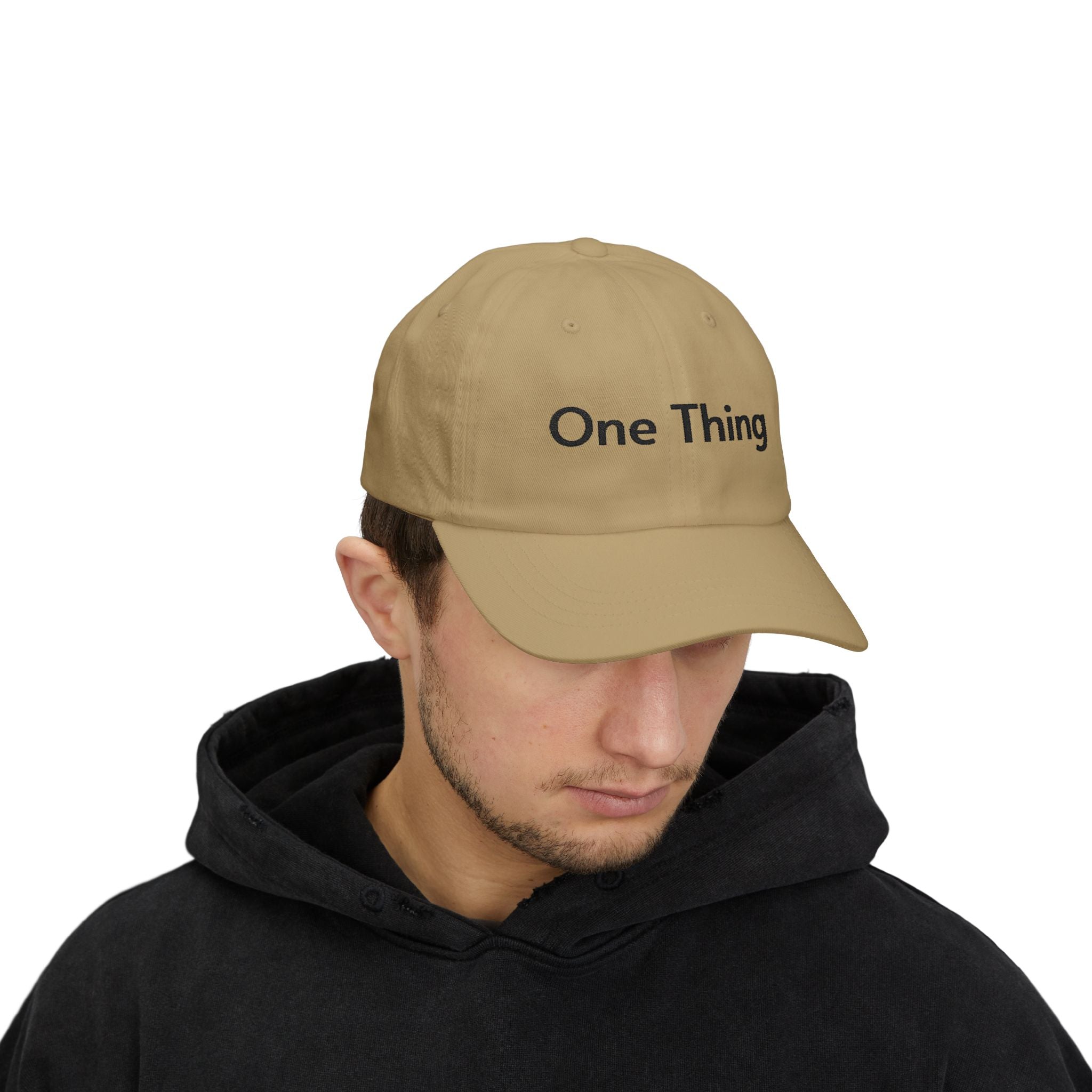 "One Thing" Classic Dad Cap — Minimal Embroidered Baseball Hat