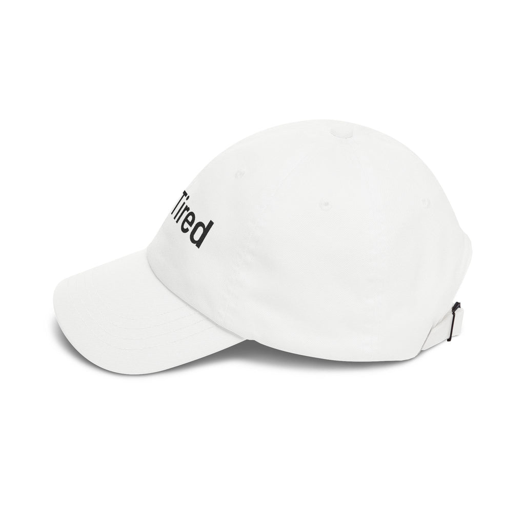 Just Tired Cap — Minimal Embroidered Casual Baseball Hat for Everyday Wear