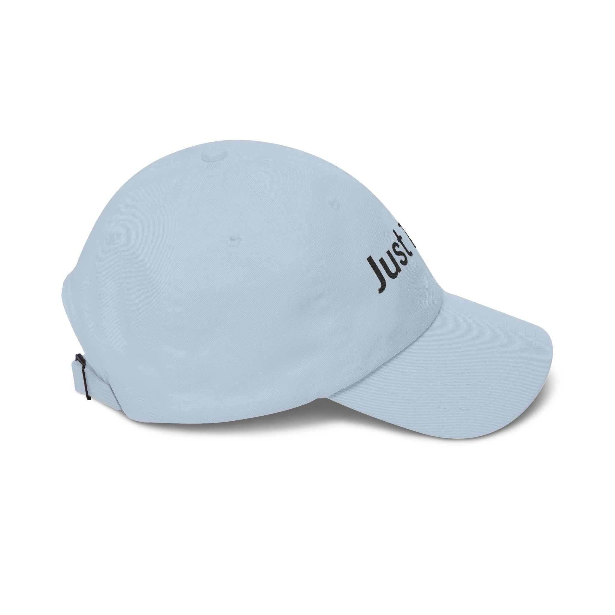 Just Tired Cap — Minimal Embroidered Casual Baseball Hat for Everyday Wear