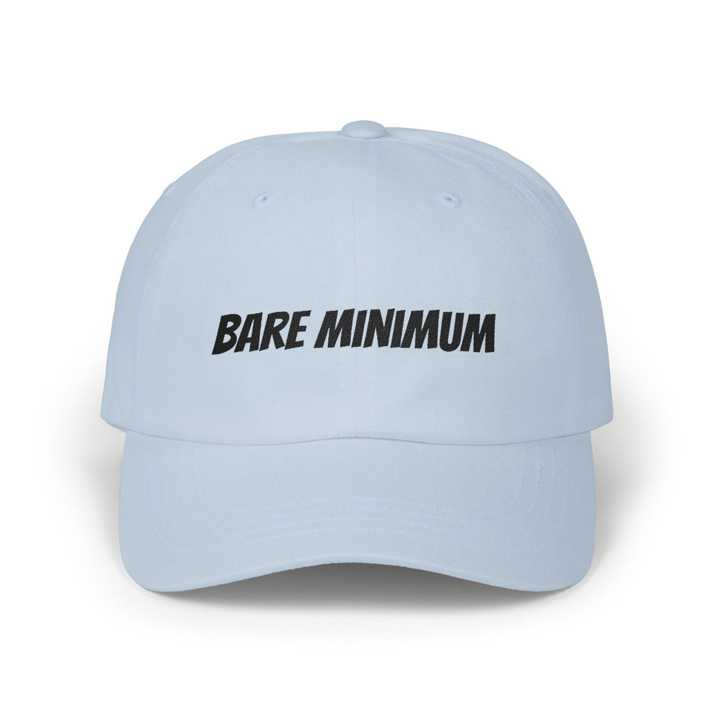 'Bare Minimum' Classic Dad Cap — Minimalist Embroidered Baseball Hat