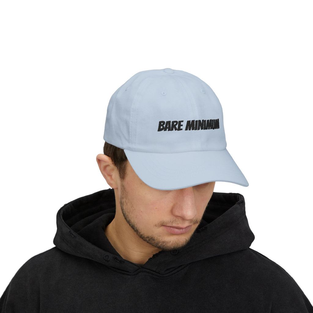 'Bare Minimum' Classic Dad Cap — Minimalist Embroidered Baseball Hat