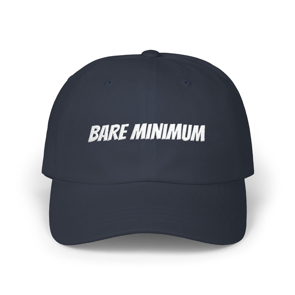 'Bare Minimum' Classic Dad Cap — Minimalist Embroidered Baseball Hat