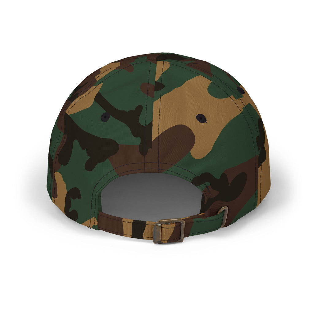 Camouflage 'Just Tired' Dad Cap — Camo Baseball Hat for Tired Parents & Outdoor Fans