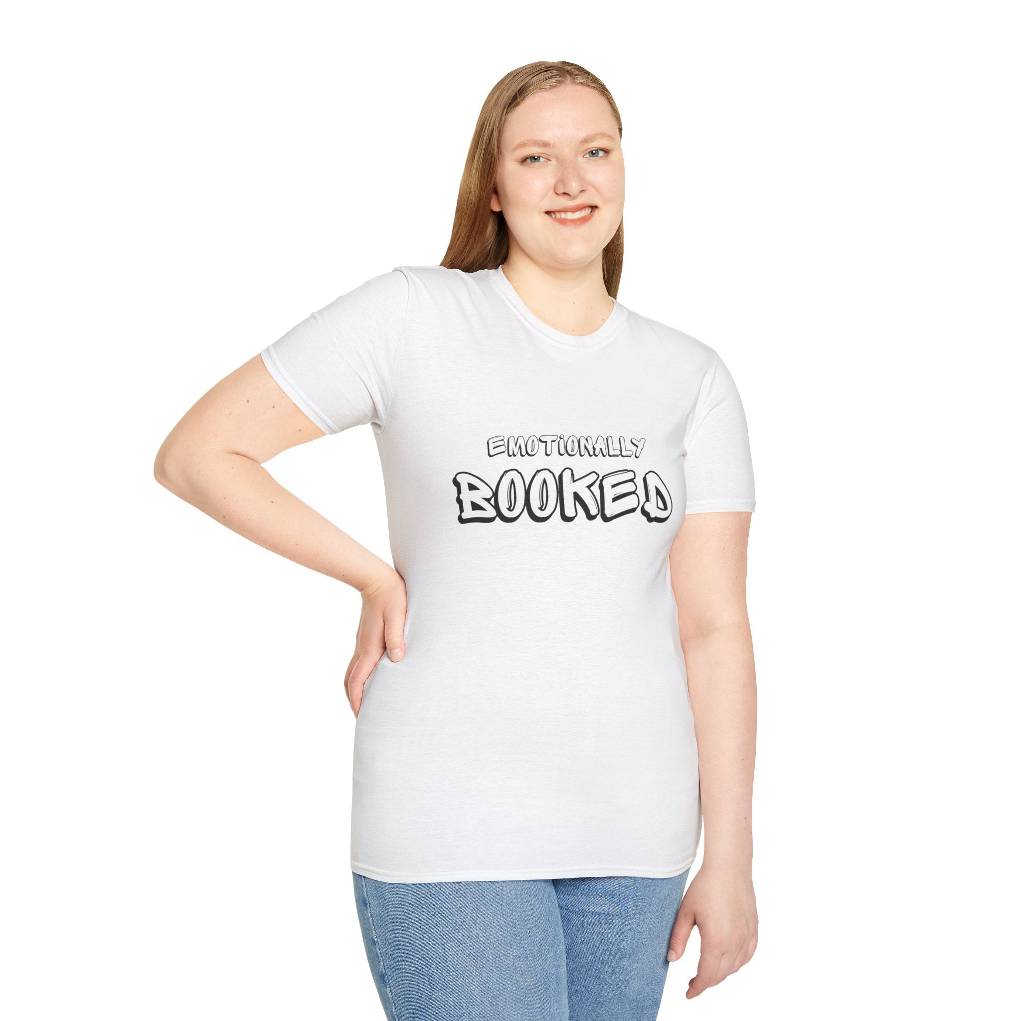 Emotionally Booked T-Shirt — Funny Booklover Graphic Tee