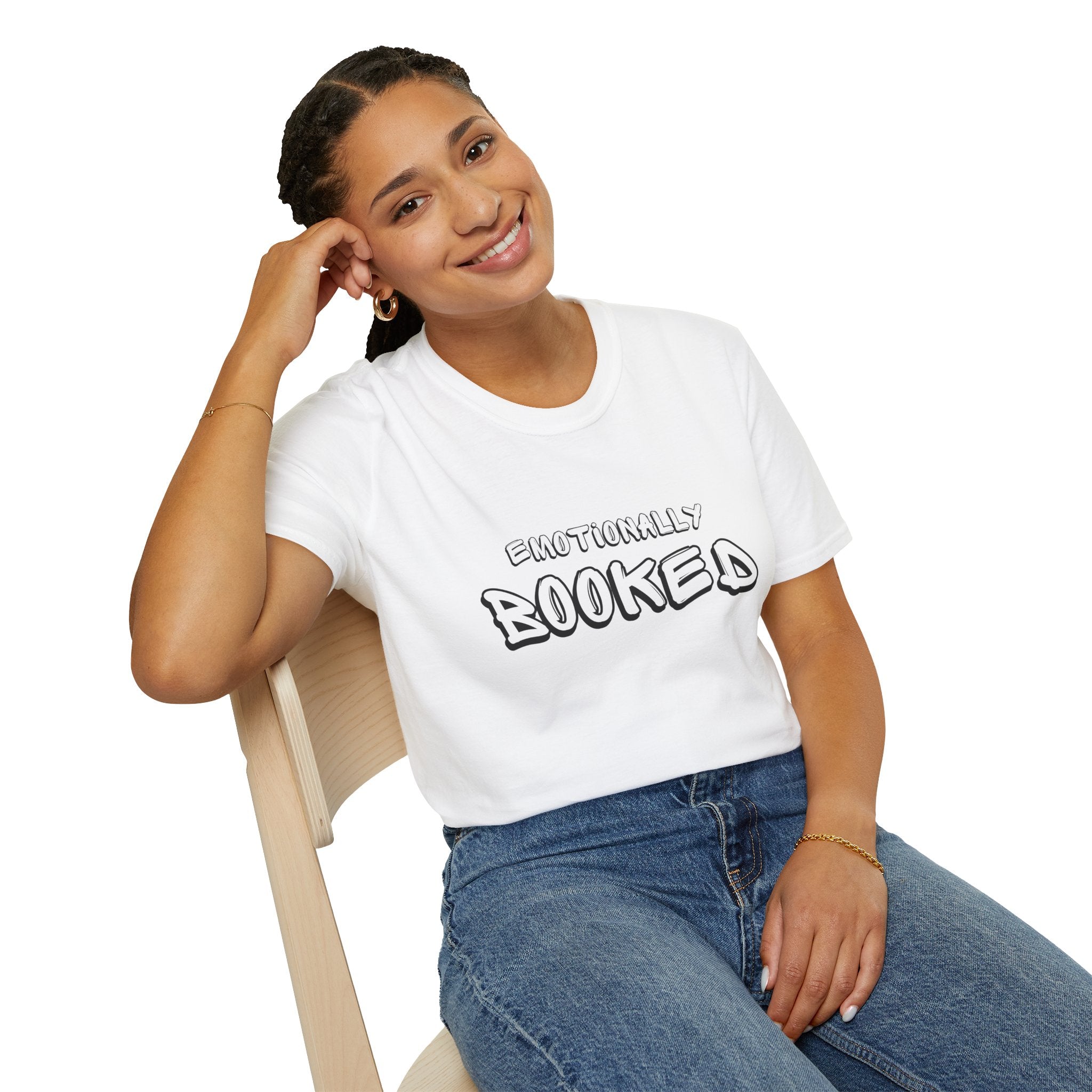 Emotionally Booked T-Shirt — Funny Booklover Graphic Tee
