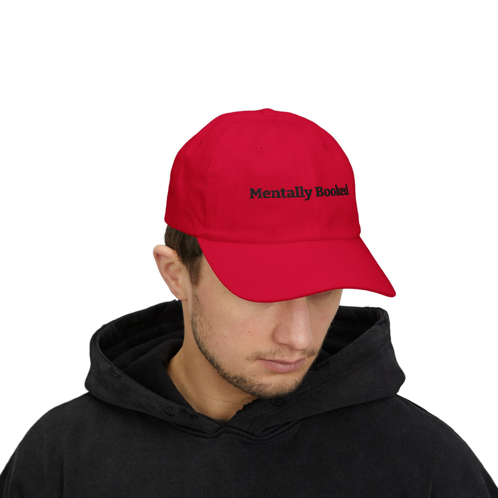 Mentally Booked Dad Cap — Book Lover Embroidered Baseball Hat